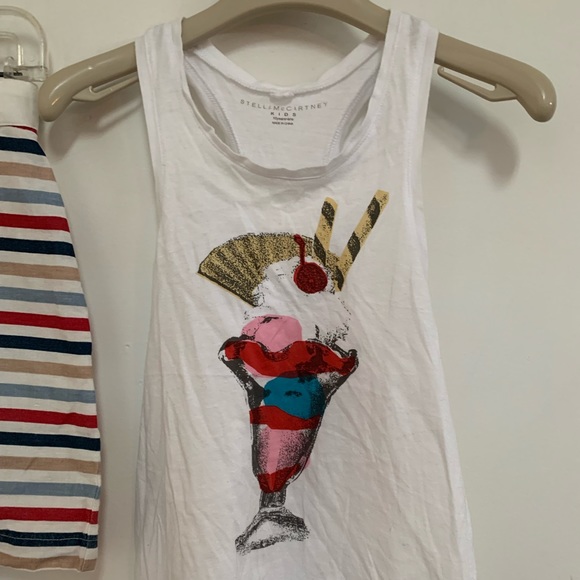 Stella McCartney Kids Ice Cream Sundae Organic Cotton Tank - Picture 3 of 5